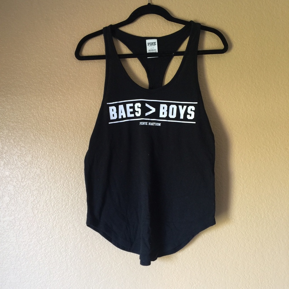 PINK Victoria’s Secret “Baes Over Boys” Tank Top